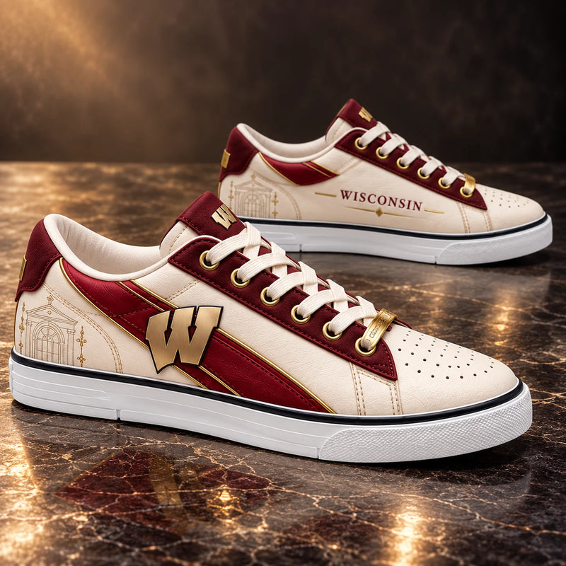 WIS Crimson and Cream - Heritage Low-Top Sneaker Study