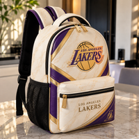 LAL Ivory Court - Gold-Lined Purple Backpack Composition