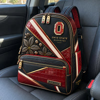 OSU Scarlet and Gold - Buckeye Leaf Backpack