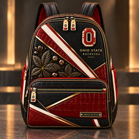 OSU Scarlet and Gold - Buckeye Leaf Backpack