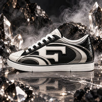 Serpentine S - Monochrome Monogram Low-Top Statement Sneakers
