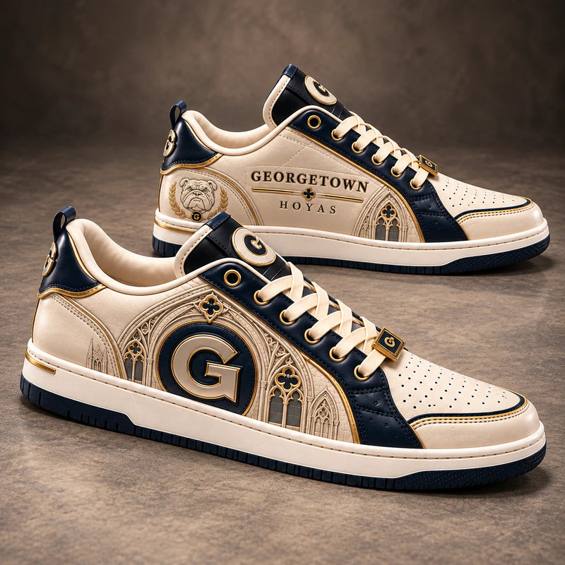 GTWN Gothic Arches - Cream And Navy Collegiate Sneakers