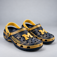 MICH Maize and Navy - Collegiate Statement Clogs