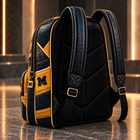 MICH Varsity Crest - Navy and Maize Panelled Backpack