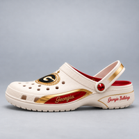 UGA Heritage - Ivory and Gold Crest Clogs
