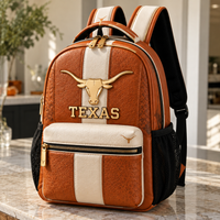 TEX - Burnt Orange, Cream and the Longhorn Crest