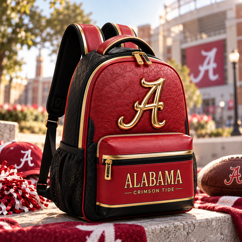 ALA Script Crimson - Collegiate Emblem Backpack